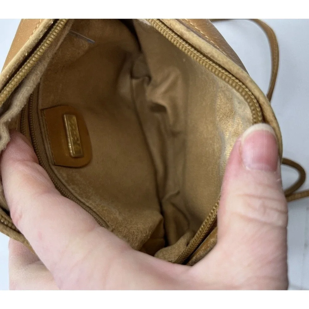 GUCCI Vintage Micro GG Tan Brown Canvas Shoulder Bag‎ PVC Leather Crossbody - Picture 3 of 16